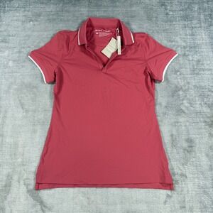Peter Millar Shirt Women XS Red Betty Polo Short Sleeve UPF 50 Golf Tennis NWT
